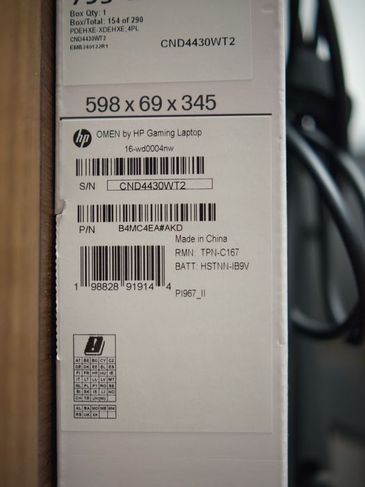 Laptop HP Omen 16-WD0004NW