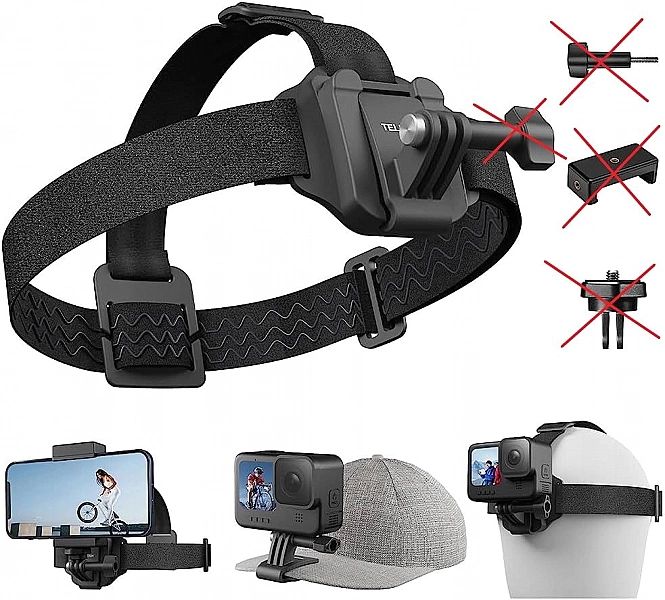 Wielofunkcyjna opaska na głowę uchwyt POV do GoPro Hero Insta360 X3, X