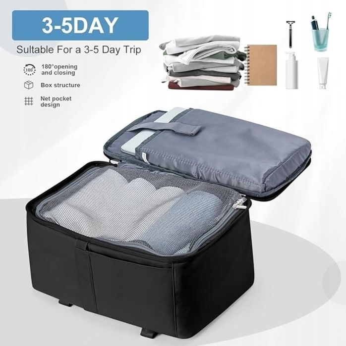 Plecak podróżny turystyczny Bagaż podręczny do samolotu 40x30x20czarny