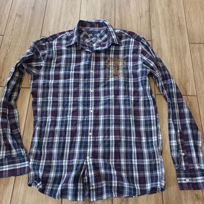 Tommy  Hilfiger- męska koszula  w kratkę-M