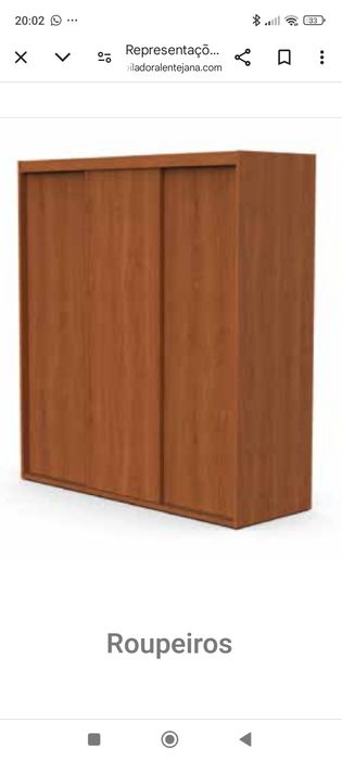 Vendo 2 mesinhas de cabeceiras , cómoda e roupeiro de cerejeira