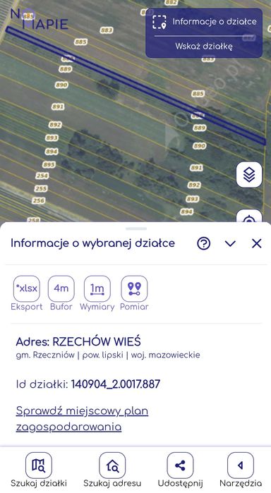 Działki rolne w m. Stary Rzechów - Widok 5