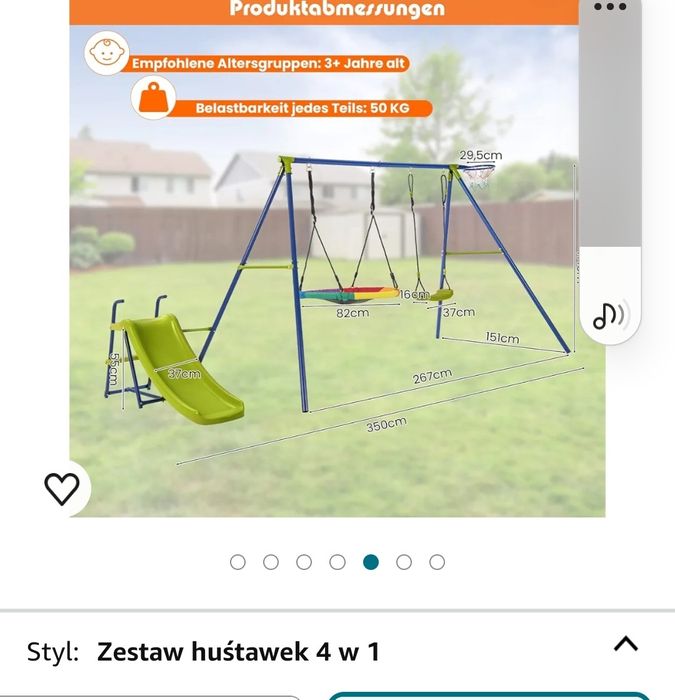 Ogrodowy plac zabaw.