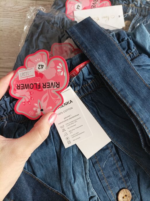 LIKWIDACJA KOLEKCJI Sukienka jeansowa xl
