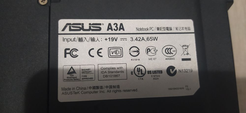 Dwa laptopy asus i hp