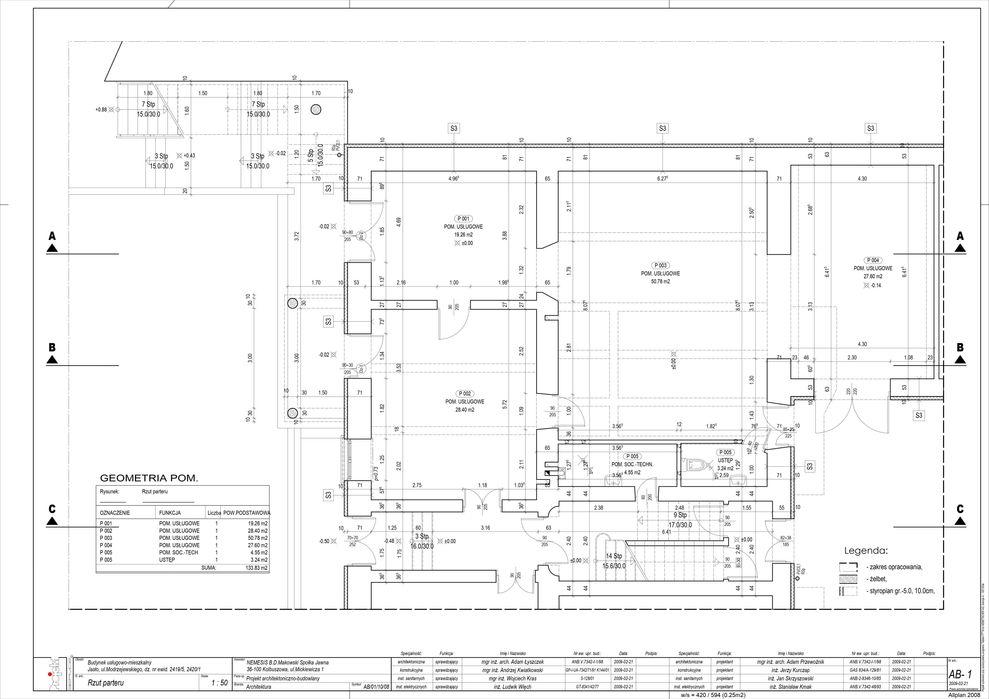 Lokal handlowo-usługowy w Jaśle 135m2, ul.Modrzejewskiego 10