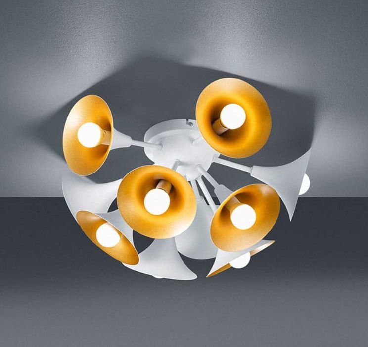 Nowa lampa sufitowa biała Orchestra Trio Leuchten e14 plafon żyrandol