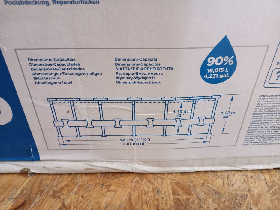 Basen ogrodowy Bestway z osprzętem