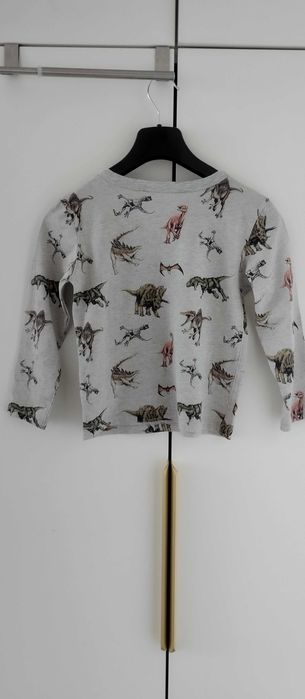 Piżama dla chłopca góra od piżamy dinozaury szara 110/116 H&M