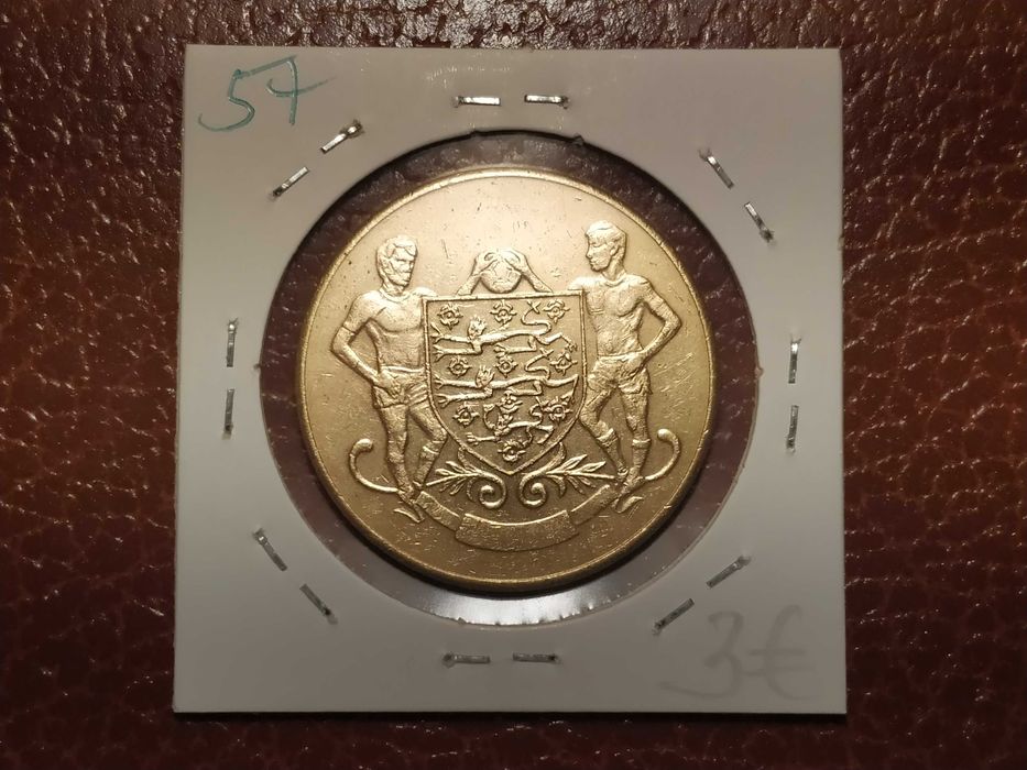 57 token/medalha da Esso de 1972 F. A. Cup - Leeds (fútebol)