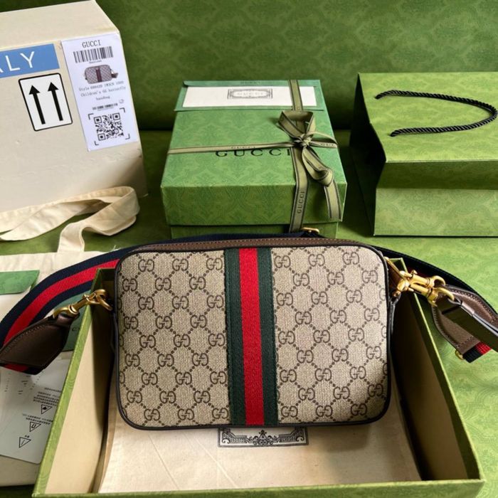 Сумка чоловіча Gucci повний комплект бутика мужская сумка кожаная канва