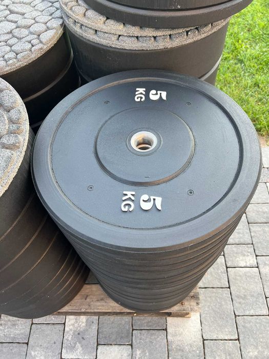 Bumper Obciążenie Gumowe 5kg 10kg 15kg 45cm 31mm na zwykłe gryfy