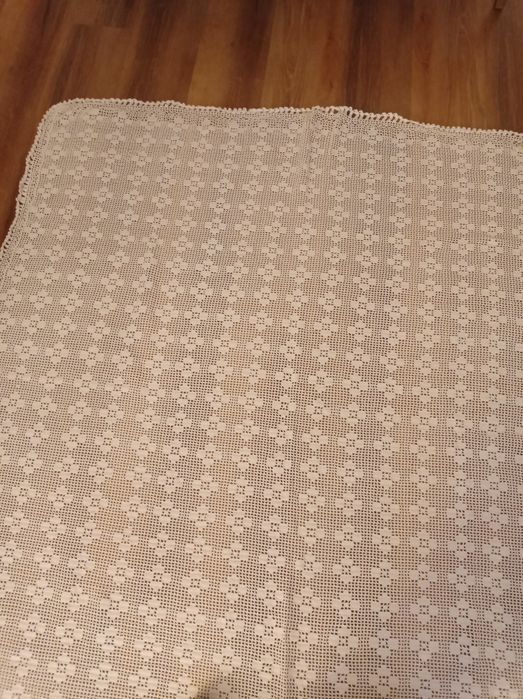 Colcha renda antiga feita à mão.