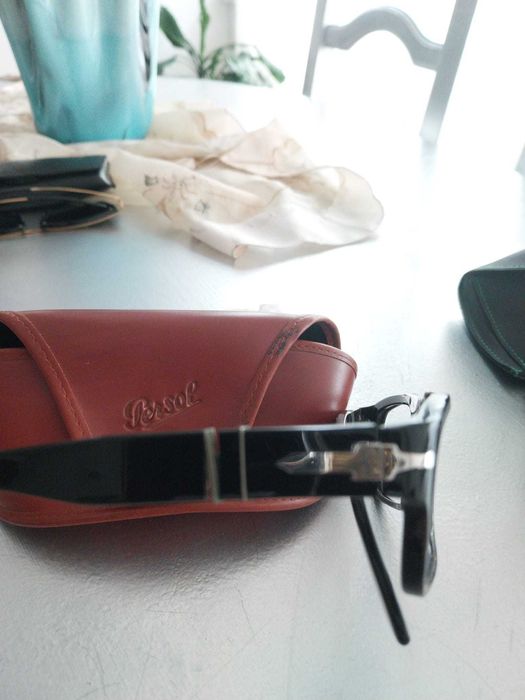 Óculos Persol Vintage com bolsa Sem Lentes