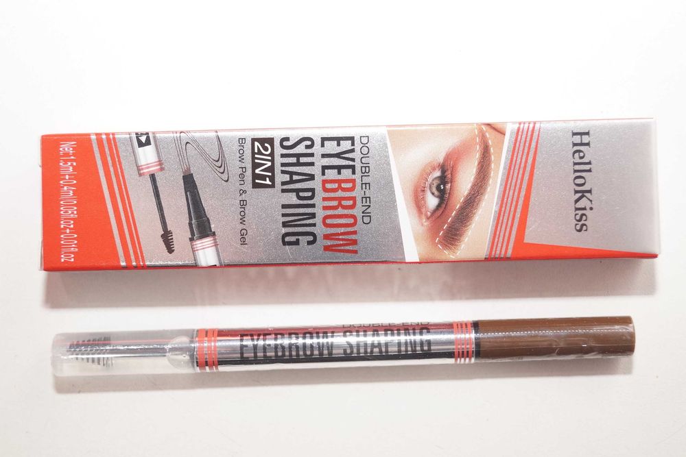 Ws322 HelloKiss Długopis do brwi 2w1 light brown #01