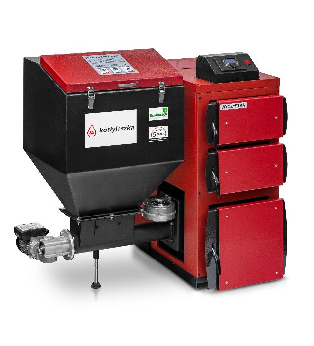 Kocioł piec c.o. 5 klasa HEKLA 75 kW węgiel groszek ecodesign kotlyleszka
