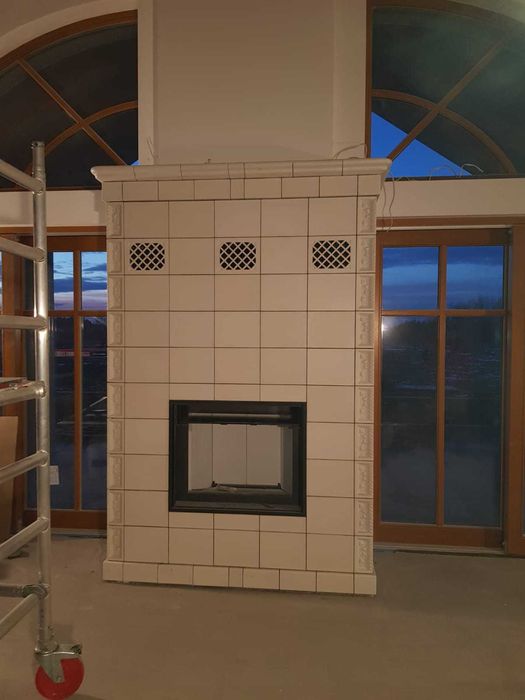 PIEC KAFLOWY kominek koza stalowy SIENA N01 ROMOTOP gratis wysyłka