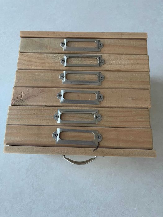 Caixa para 6 álbuns de fotografias