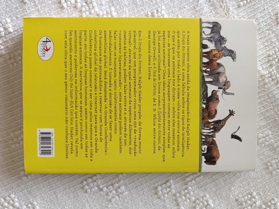 Vendo livro " A Inveja dos Animais"