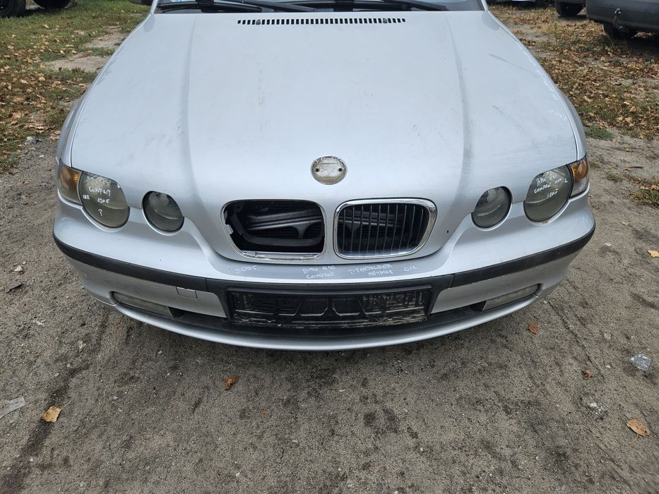 Bmw e46 compact TITANSILBER METALLIC zderzak maska lampa blotnik drzwi