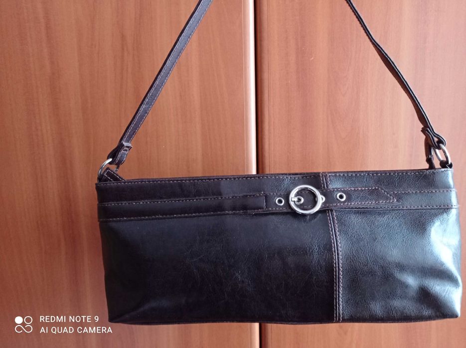 Torebka ciemnobrązowa, "jamnik"