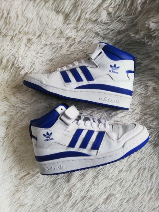 adidas 36 wyższe buty Adidas Cloud White Royal Blue 36 skóra