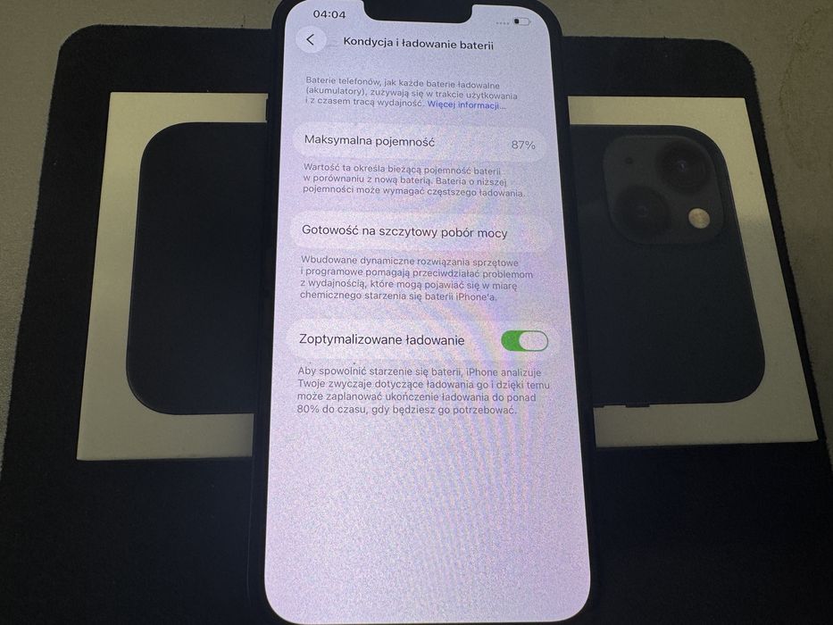 Telefon/smartfon Apple Iphone 13/Black/128gb/bateria 86% !!/jak nowy