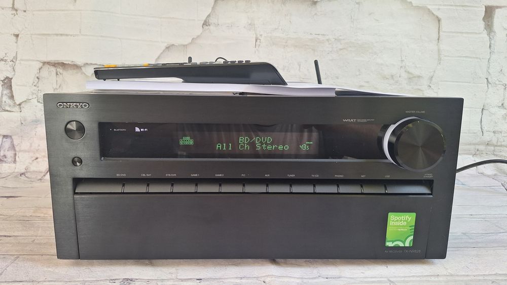 Mocny Onkyo Tx-nr828 Wi-Fi BT 4k THX Spotify  ARC