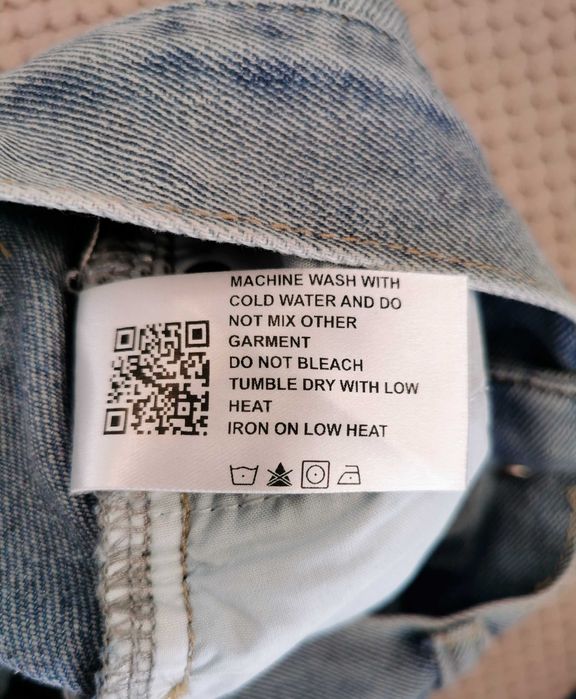 Hit  Spodnie Cider jeansy patchworkowe z przetarciami XS