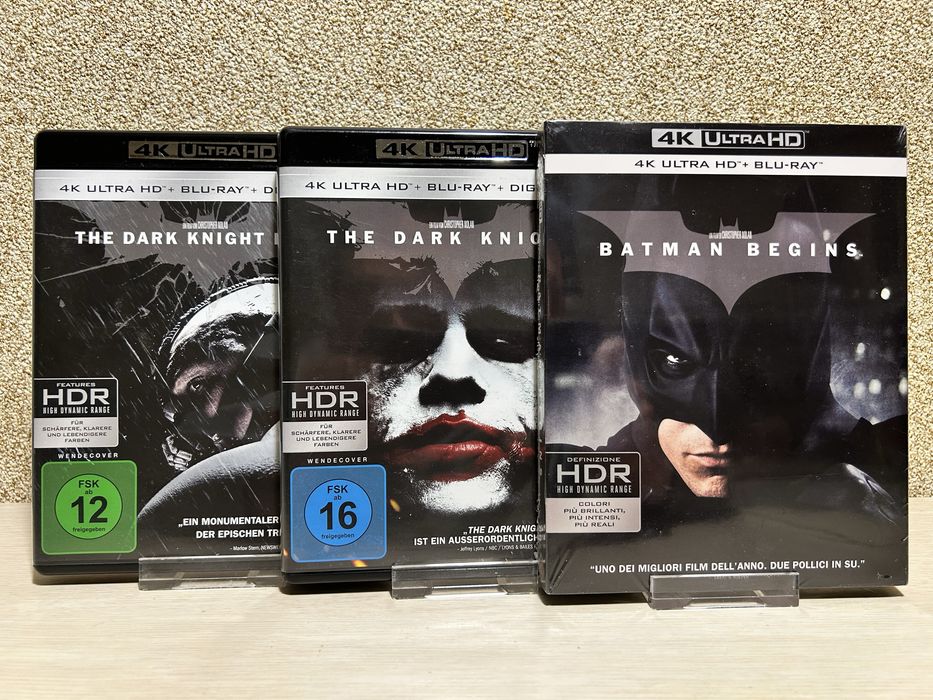 4K UHD Blu-ray Темный рыцарь 1-3 / Интерстеллар/ Начало/Бегущий по лезвию /Парк Юрского периода.