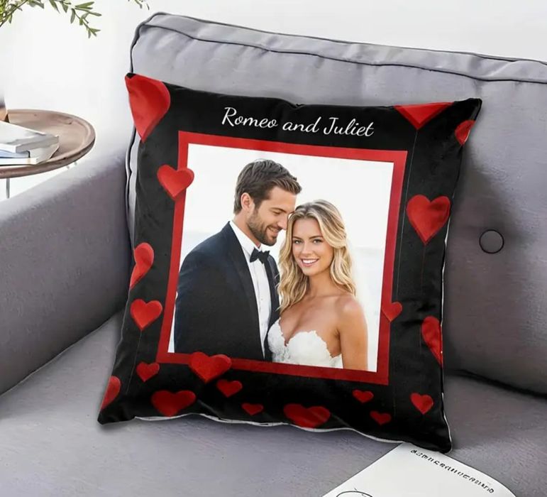 Almofada e bolsas personalizadas