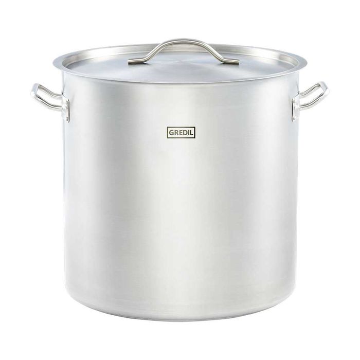 garnek wysoki z pokrywką, stalowy, Gredil, Ø 450 mm, V 71.6 l