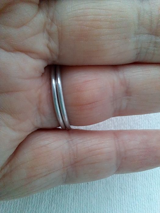 Anel Artesanal Handmade em Alumínio com Cristal Murano Azul (Tam. 18.5 mm)