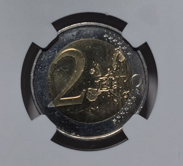 2 euros Alemanha 2008 F mapa antigo