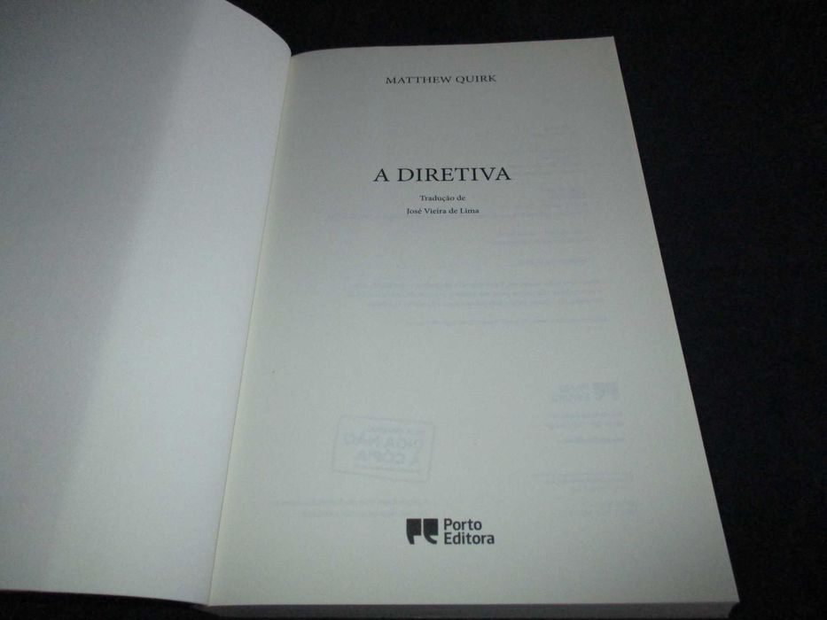 Livro A Diretiva Matthew Quirk