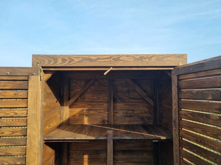 Szafa ogrodowa drewniana 120 x 70cm, szafa drewniana na taras