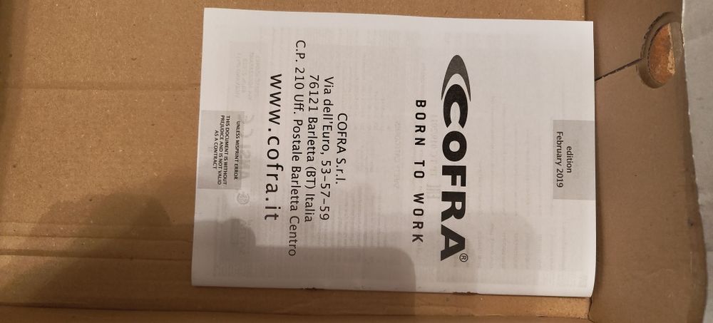 Buty ochronne Cofra Brahma BOA S3 ESD SRC rozm. 44