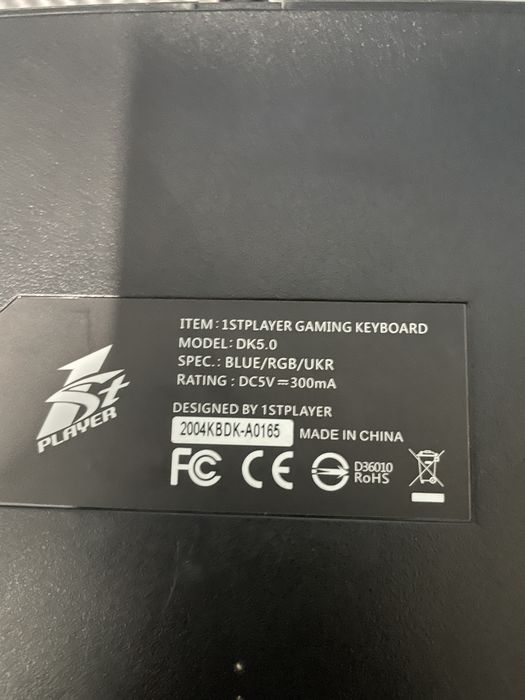 Клавіатура 1stplayer dk 5.0