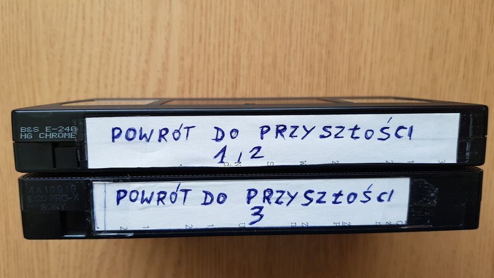 Film "Powrót do Przyszłości" 1,2,3 na kasetach VHS