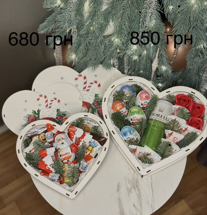 Новорічний подарунок різдвяний з Кіндер Рафаелло