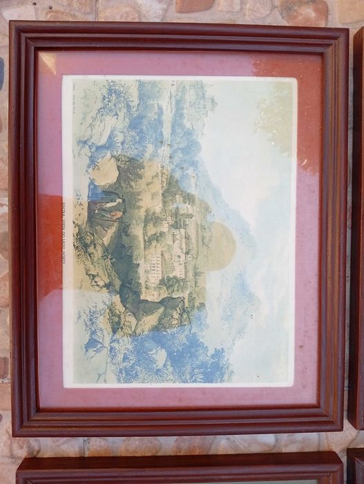 Conjunto de 10 quadros / molduras decorativas antigas - Preço para as dez