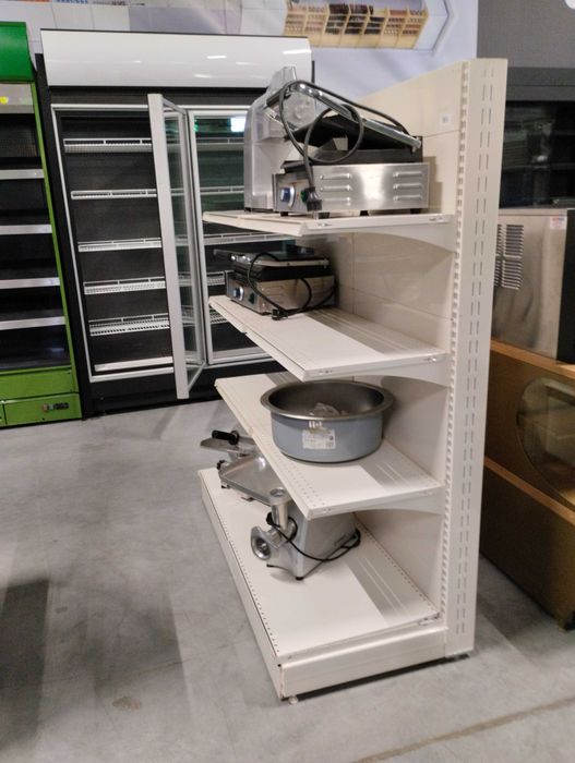 Regały sklepowe metalowe przyścienny gondola regał gondole