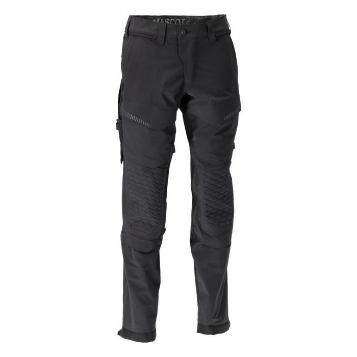Брюки Mascot Customized 22279 с карманами для наколенников, черные.