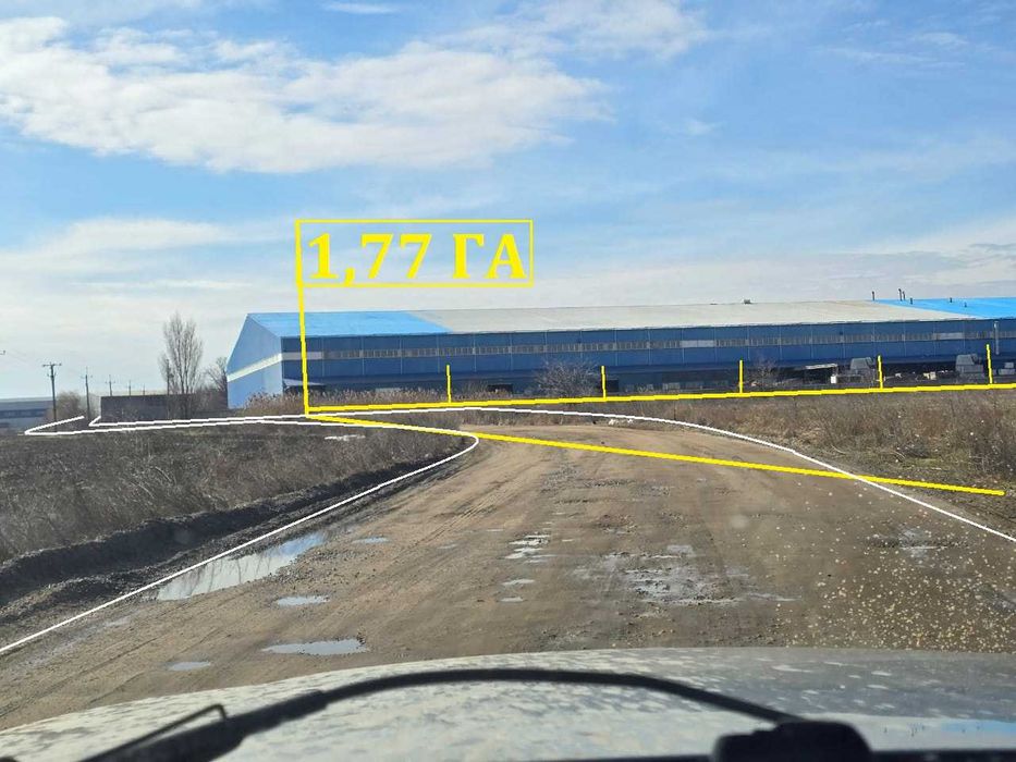 1,77 Га в промпарке "Усатово" ( Одесса)  Клеверный мост. М05 Е95