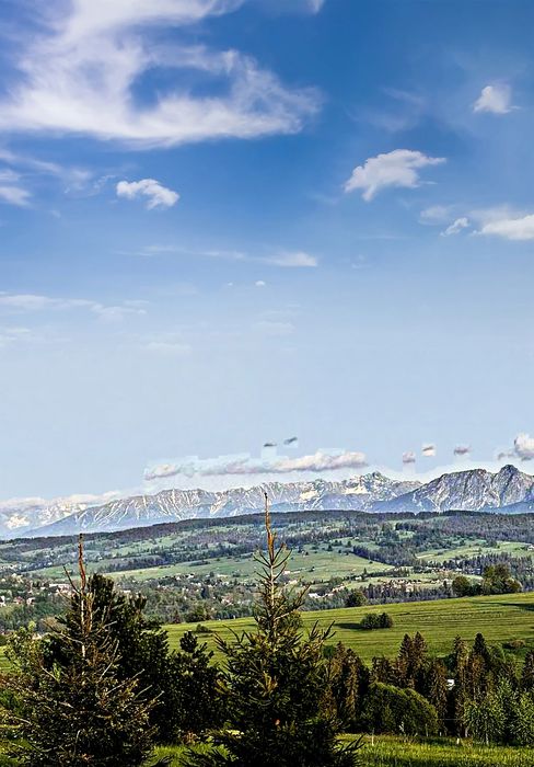 Działka z panoramą Tatr