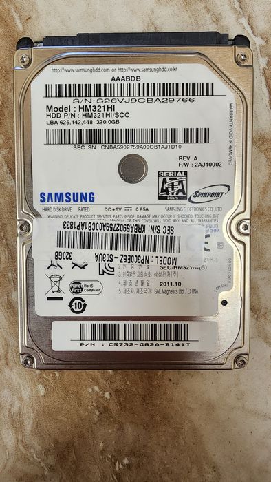 Жорсткий диск Samsung HM321HI

Жесткий диск