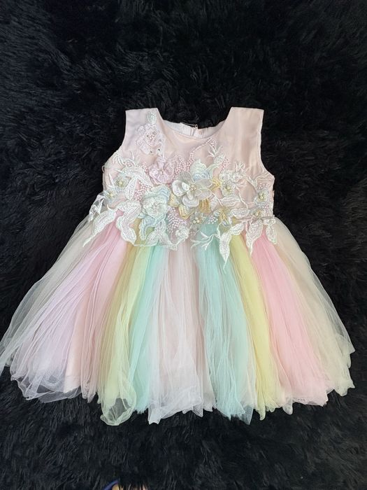 Sukienka tęczowa dla dziewczynki