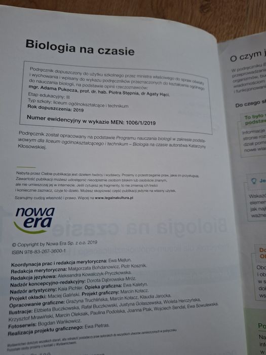 Biologia na czasie 1