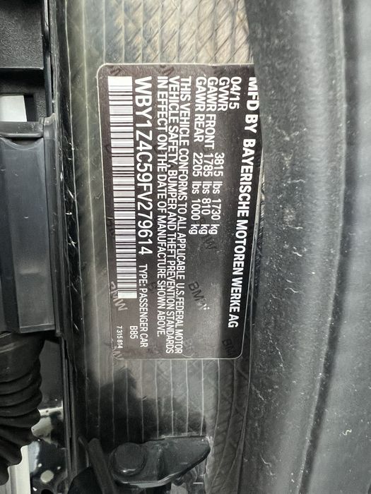 BMW i3 (REX) електричний (гібридний)