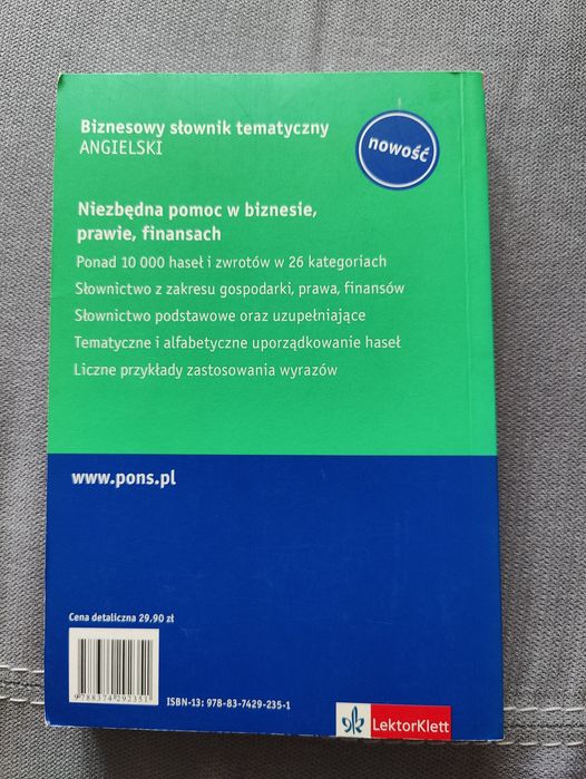 Pons biznesowy słownik tematyczny angielski